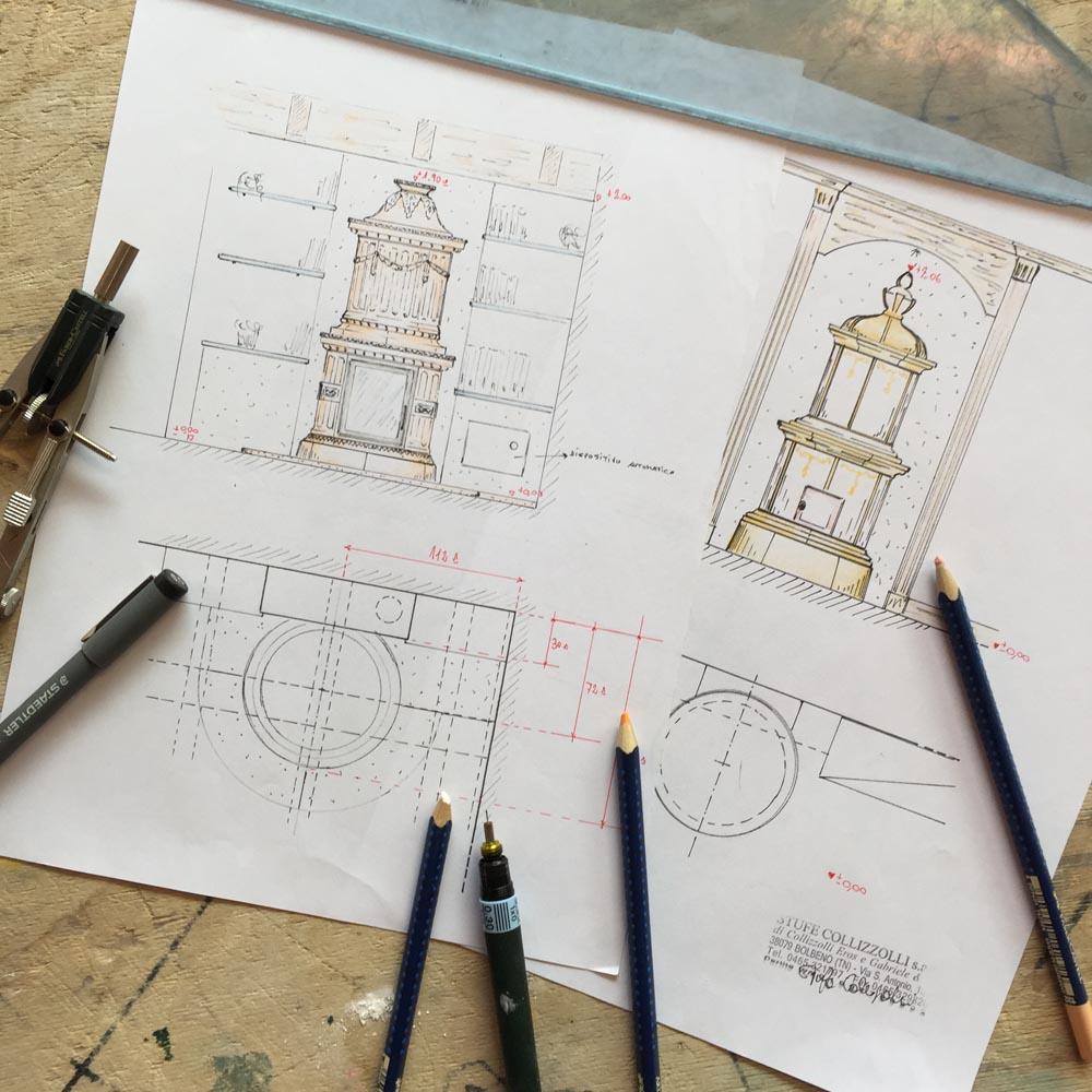 Stufe in ceramica fatte a mano, Stufe Collizzolli stufe a legna stufe a pellet e stufe elettriche fatte a mano