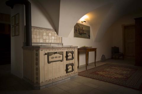 cucina a legna, forno pizza Stufe Collizzolli, Stufe in ceramica fatte a mano