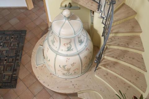 Stufe Collizzolli in ceramica stufe a olle stufa modello Campana fatta a mano