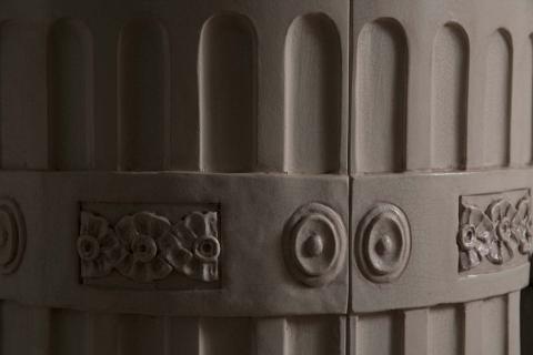 Stufe Collizzolli modello Regina stufa elettrica e a legna stufe in ceramica fatte a mano